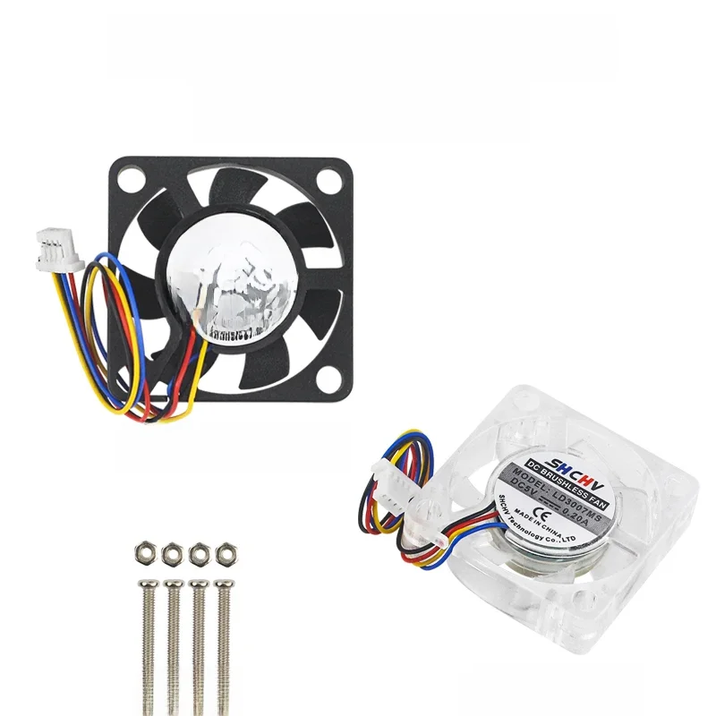 Ventilateur PWM 5V 3007, vitesse réglable, interface JST, LED en option avec vis M2.5, pour Raspberry Pi 5 4G 8G