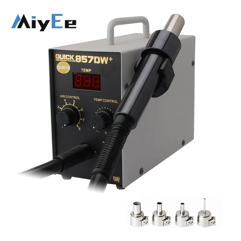 

110V 220V 857DW+ Intelligent LED Hot Air Desoldering Station 580W High Power Repair Tool for Cellphones/PCB/SMD