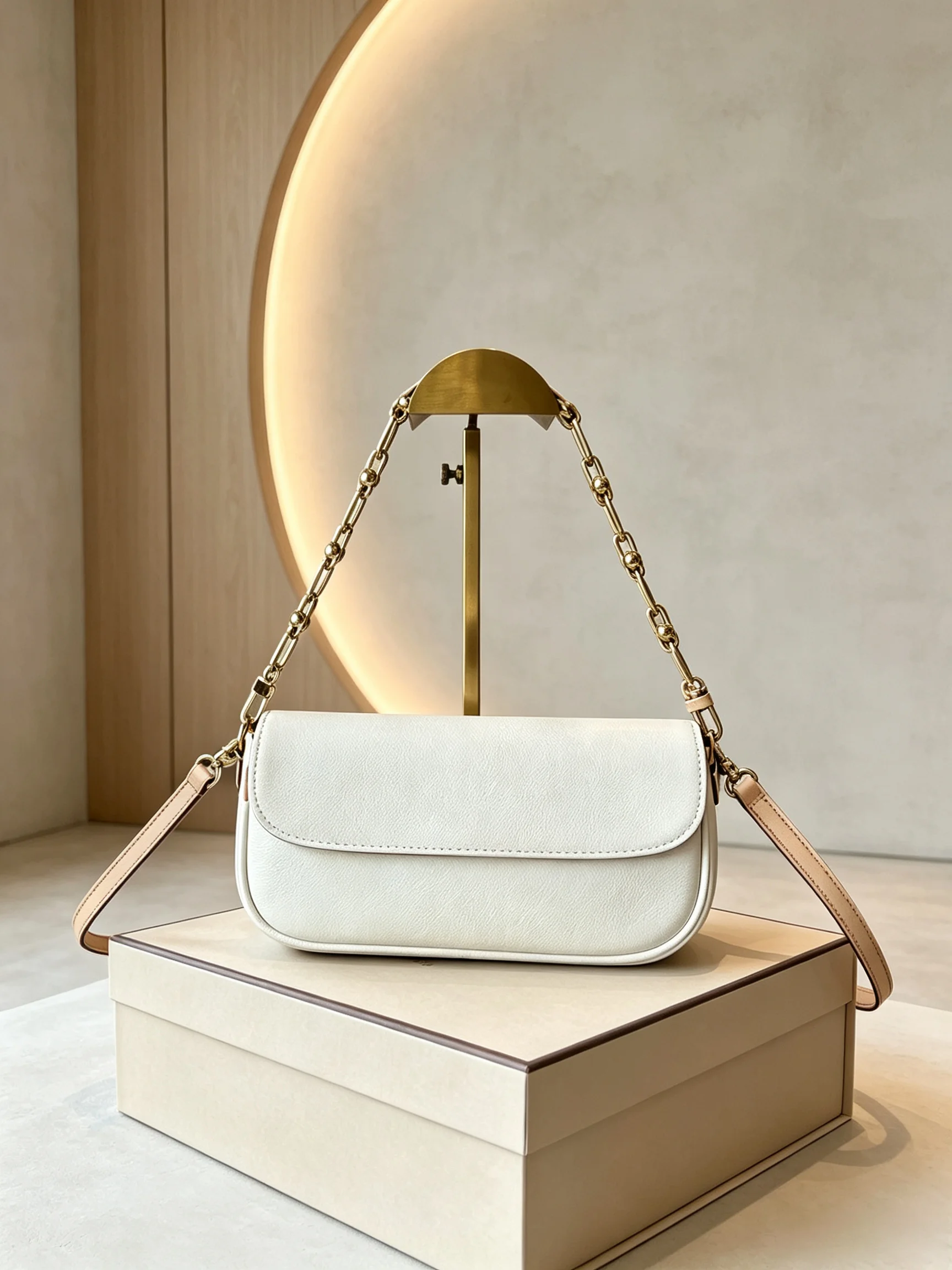 2026 New Women's Flip Small Bag with Metal Chain Strap Crossbody Bag 16X10cm ZX8951
