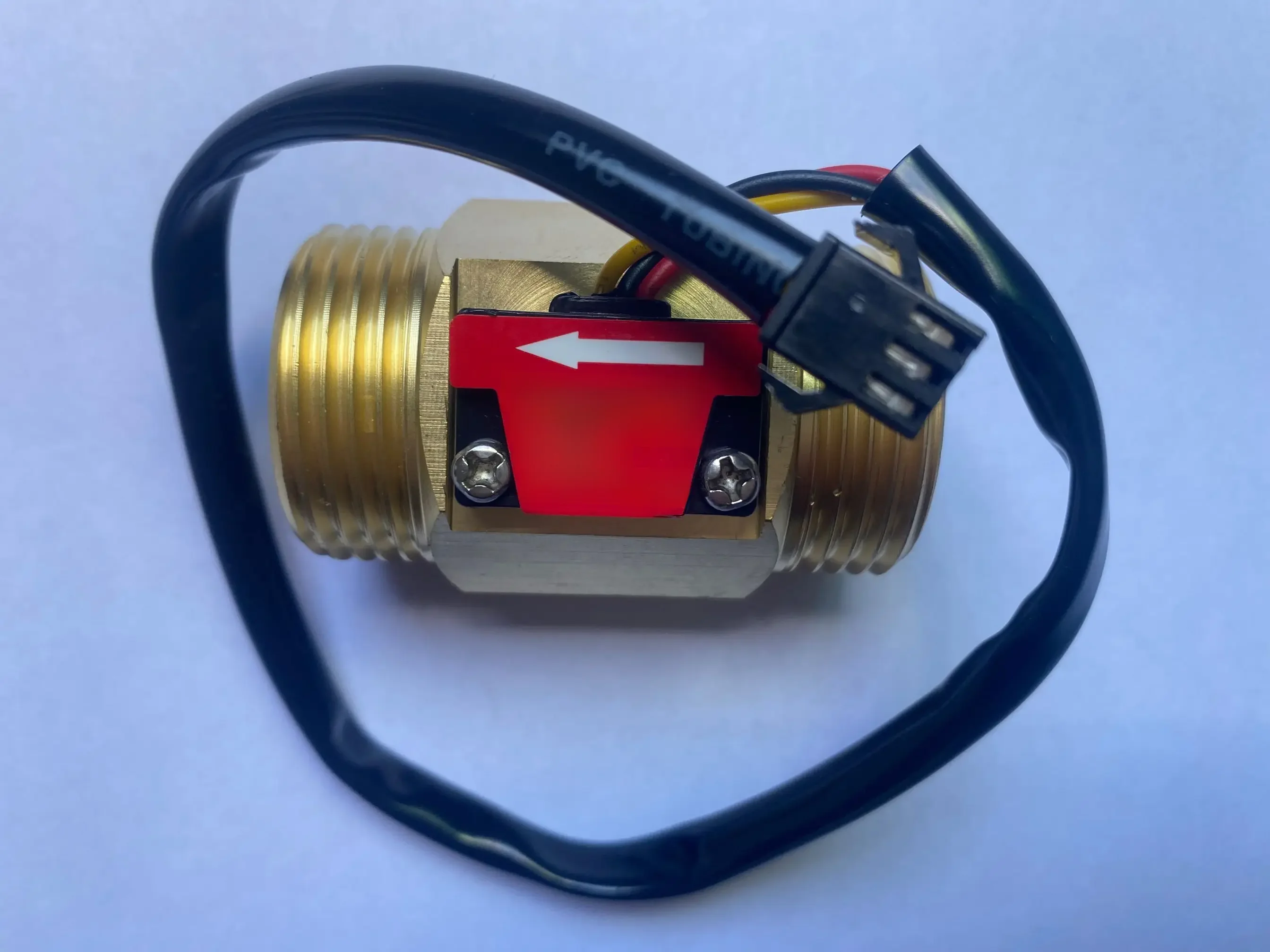 YF-B10 G1 "1 cal wody Diesel mosiądz DN25 efekt halla czujnik przepływu turbina przepływomierz 2-50L/min 7V-24V — zdjęcie 2