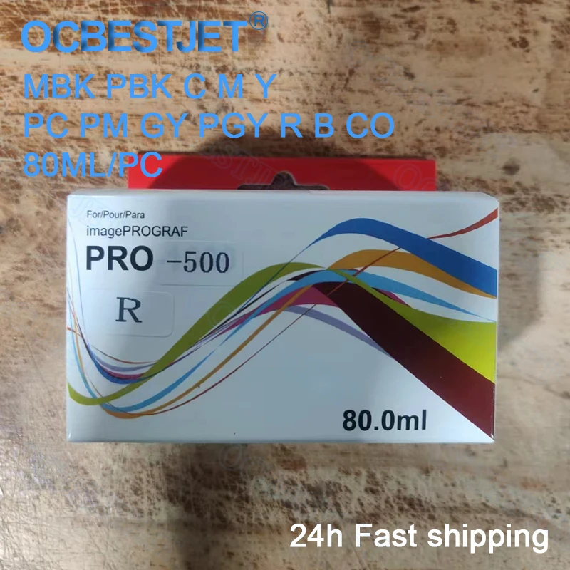 PFI-50 80ML PRO-500 Compatible Ink Cartridge With Full Pigment Ink For Canon imagePROGRAF PRO-500 PRO500 Printer 12Colors