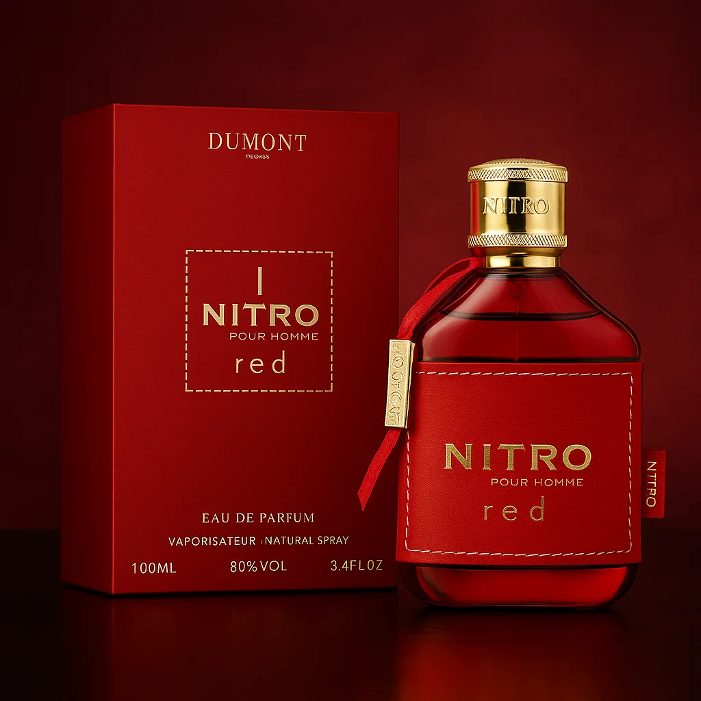Nitro Red Cologne für Männer von Dumont 3,4oz | Mutiger und verführerischer Duft | Eau de Parfum | Starker, langanhaltender Duft