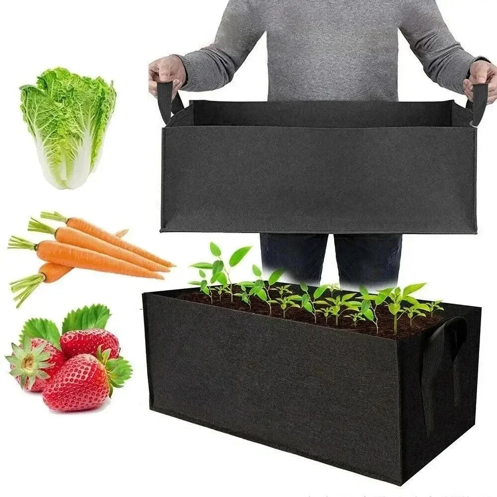 Vierkante vilten kweekemmer Plantengroeizak Multifunctionele plantaardige niet-geweven vilten kweekzak - afbeelding 2