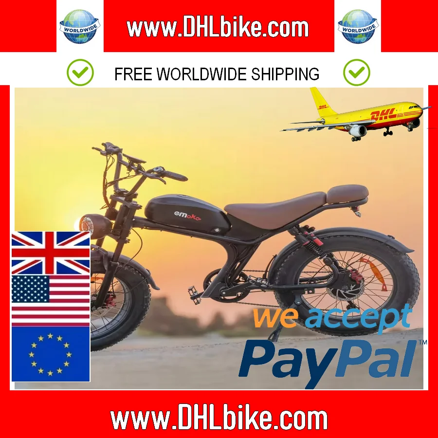 Electric bike C93 Electric eBike 2000w 20inch Fat Tire E-bike 55km/h 48V 20Ah Powerful Bicycle Steel Frame Adult Fatbike