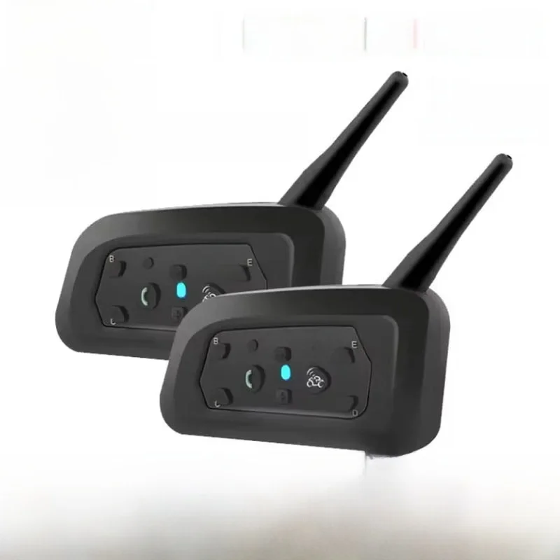 Ejeas 1/2Pcs Type C V6 Pro Moto Intercom Bluetooth Helm Headset Motorfiets Interphone Walkie Talkie Voor 6 Rijders - afbeelding 2
