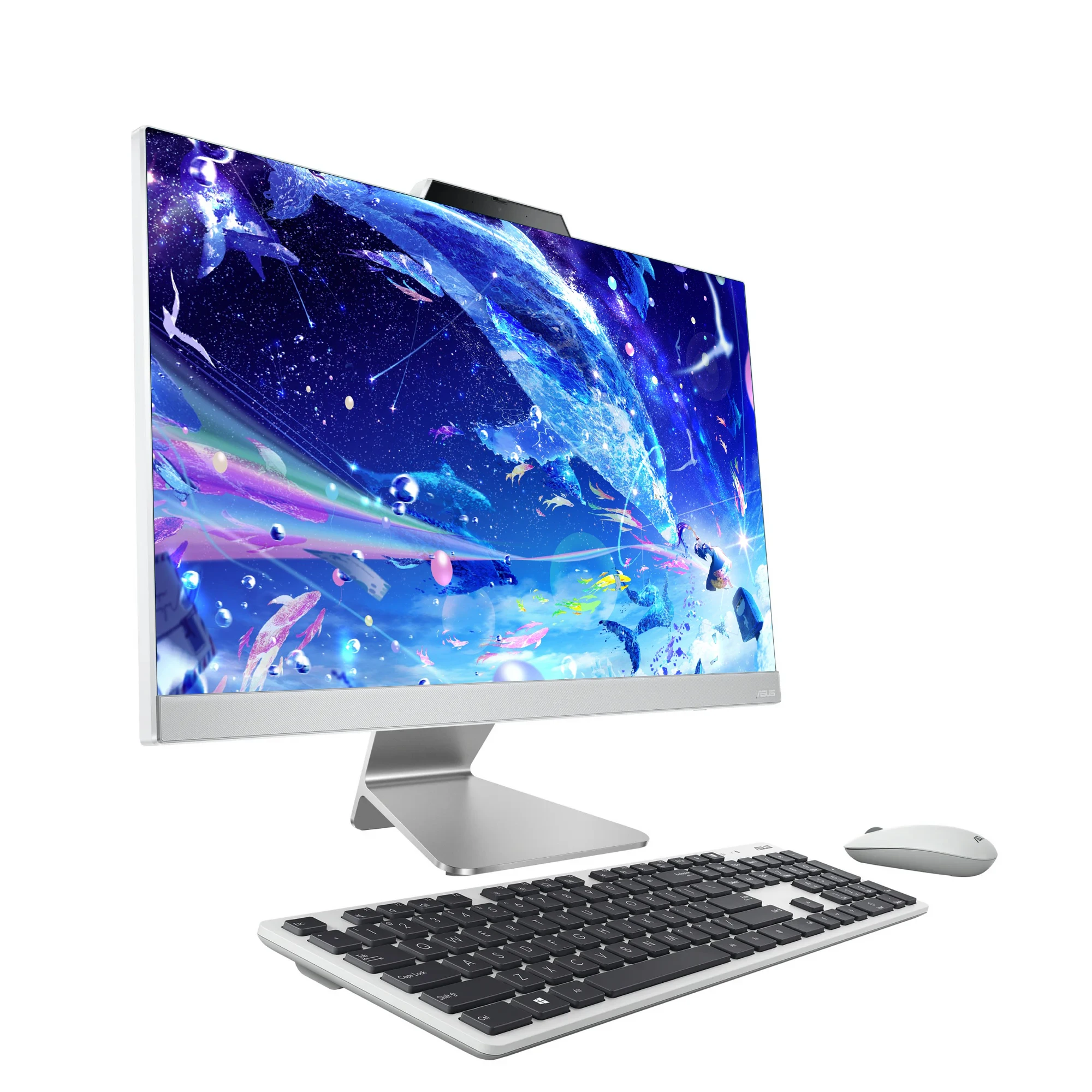 Desktop All-in-One ASUS, touchscreen FHD da 23,8", Intel Core i5-1235U, 64 GB di RAM, SSD da 2 TB, grafica Intel Iris Xe, Windows 11 Home