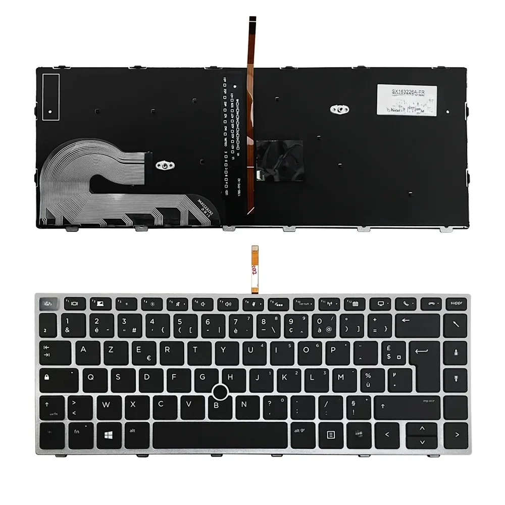 Keyboard Azerty French compatible with HP EliteBook 840 G5 840 G6 backlight