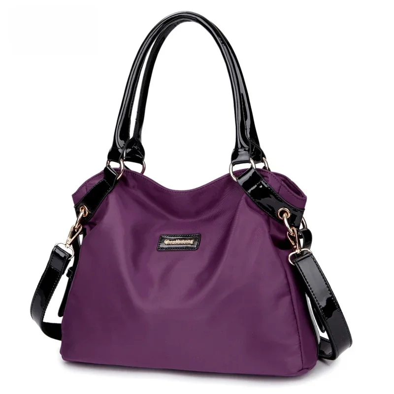 Torebka damska vintage fioletowy wodoodporny tkanina nylonowa typu oxford travel torba na ramię damskie torebki damskie Crossbody torby — zdjęcie 2