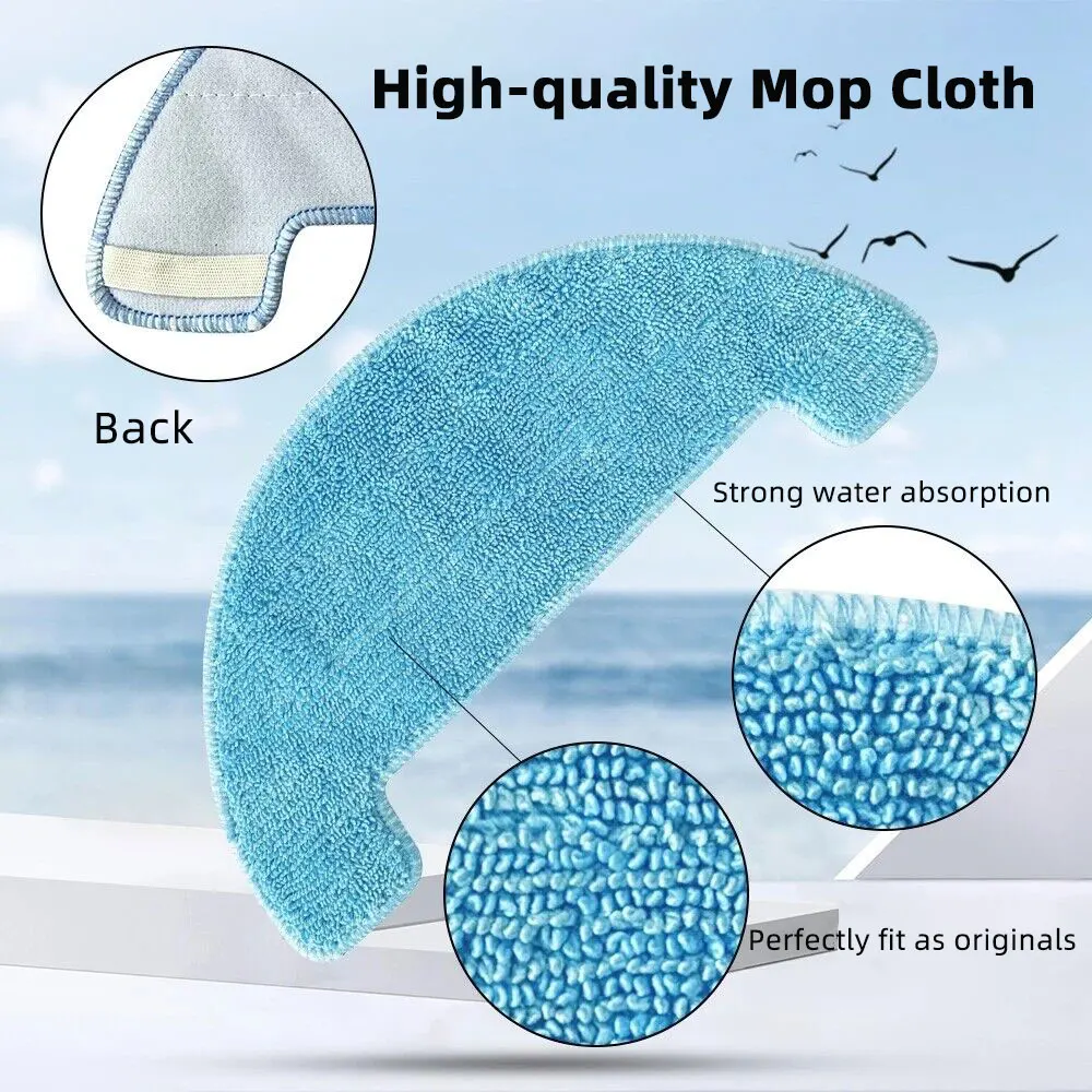 For iLife A4S A40 A40S Polaris PVCR 0726W 0826 Robot Main Brush Side Brush Hepa Filter Brush Cover Mop Spare Parts Accessories