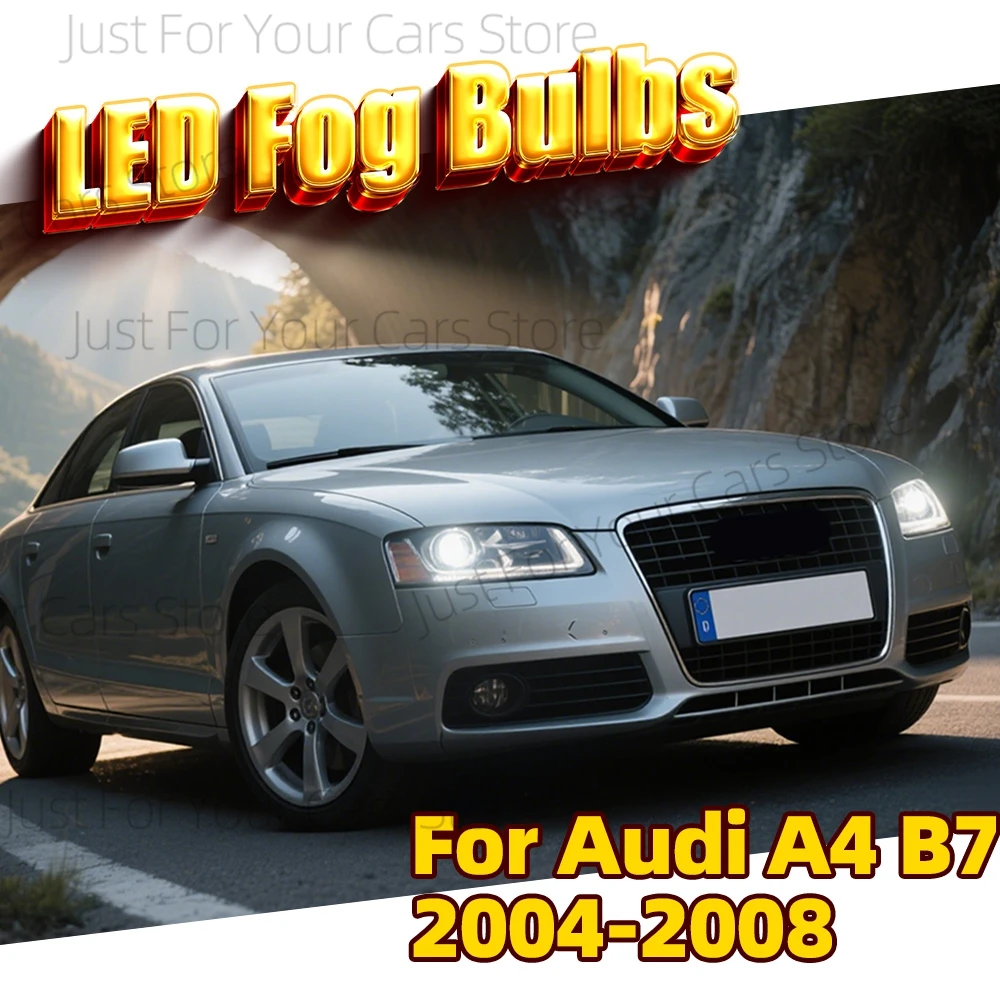 

2x For Audi A4 B7 2004 2005 2006 2007 2008 - CSP 3570 Chips 6000K Car Fog Light Bulbs Canbus H8 H11 Lamps