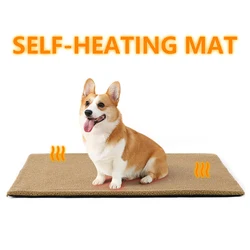 Cozy Self Heating Pet Pads Pet Blanket Puppy Pad Washable Pad Warm Cushion Mat with Thermal Body Heat Reflecting Core Pad