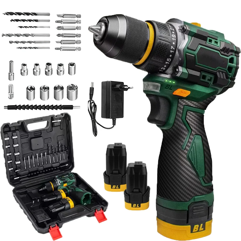 16.8V Trapano Elettrico Ricaricabile Cacciavite Elettrico 55Nm Coppia Brushless Pratico Cacciavite Elettronica Riparazione