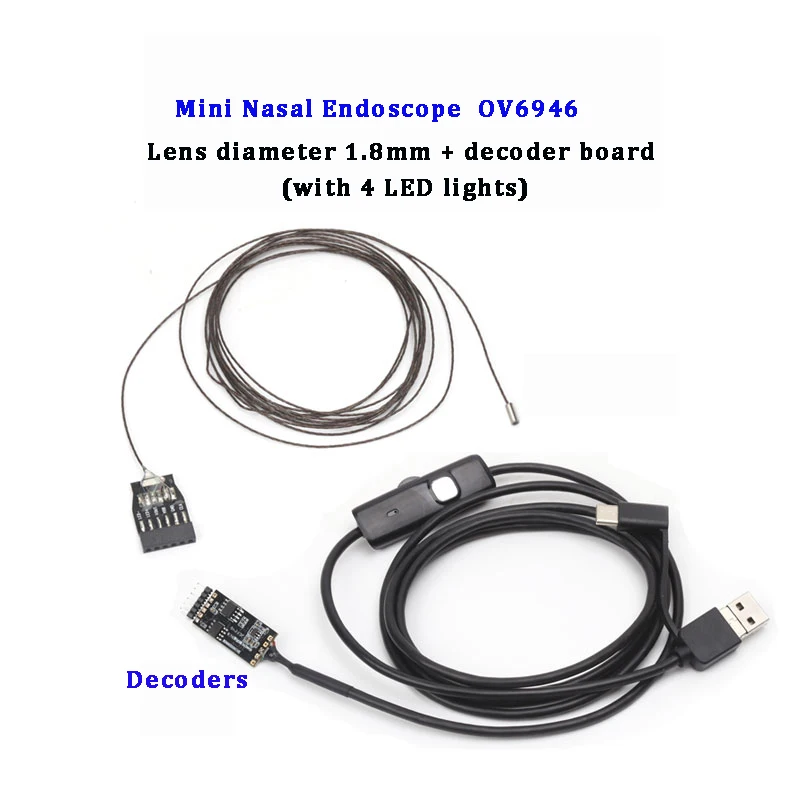 OV6946 1.8mm diameter endoscopic camera with light