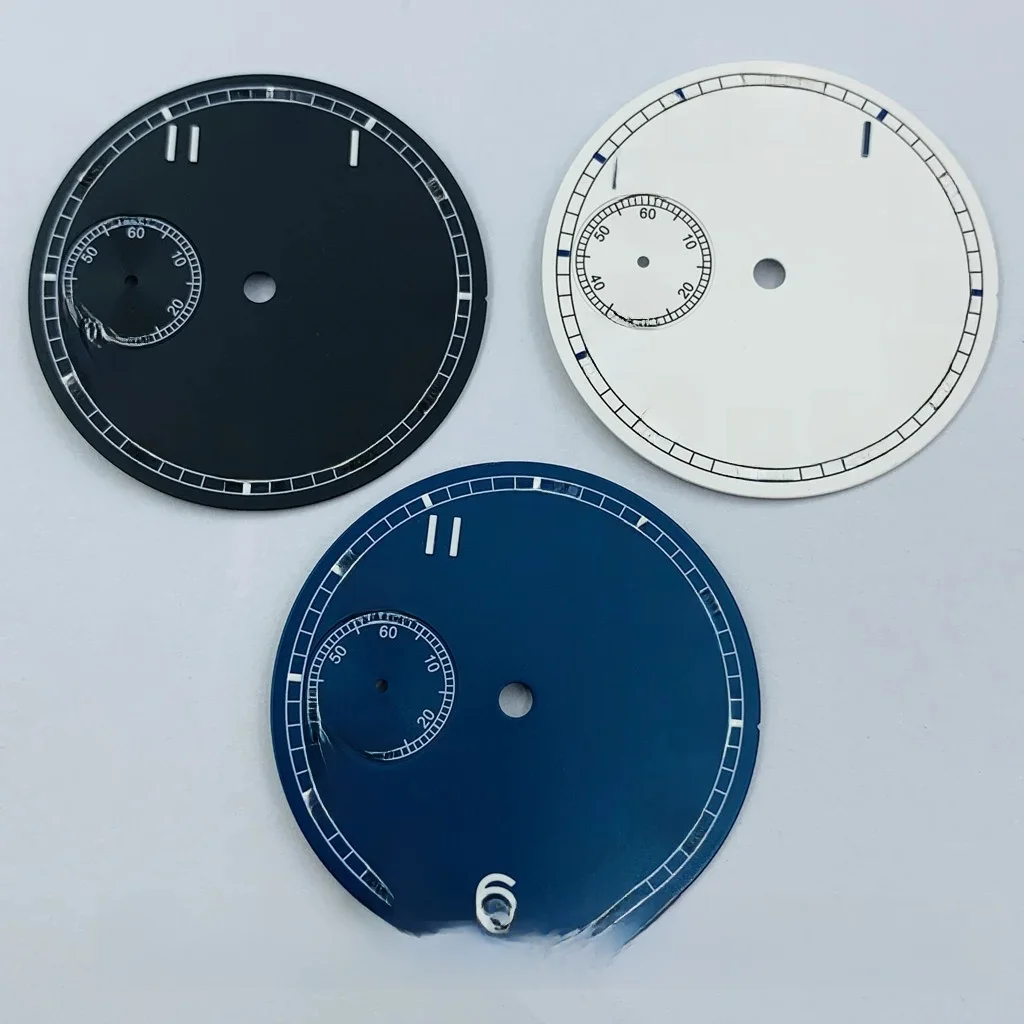 Goutent 37mm zielony świecący sterylny czarny biały niebieski zegarek Dial Fit ETA 6497 ST36 części do zegarków z mechanizmem — zdjęcie 2