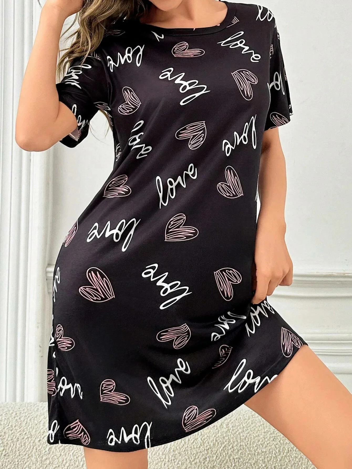 Pyjama pour femmes, nouveau design, jupe, robe de maison, robe de nuit élégante et décontractée