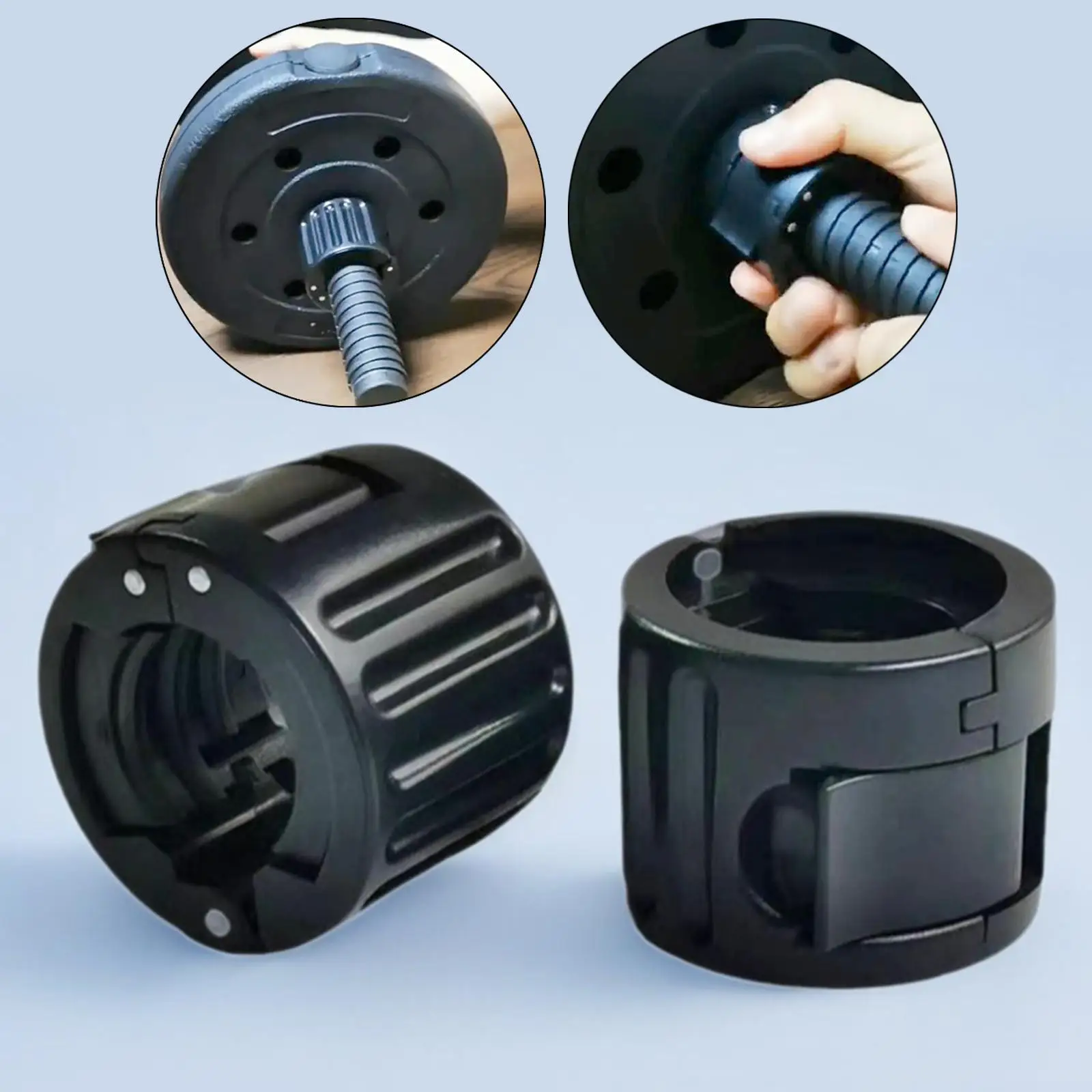 Morsetti per bilanciere fitness da 2 pezzi Morsetti per barra per palestra di casa 23-26mm/0,91-1,02 pollici Bilancieri Clip per barra pesi portatili