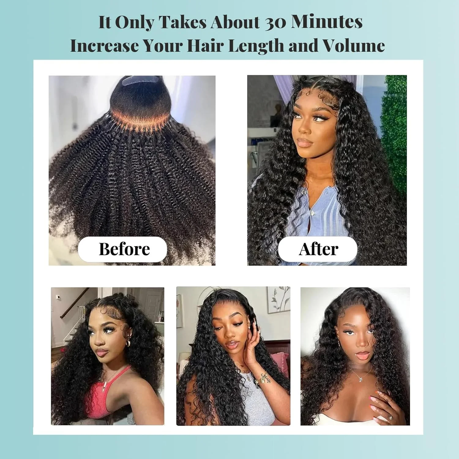 موجة عميقة قبل المستعبدين عصا تلميح شعر مستعار بشري I تلميح وصلات شعر قطعة شعر # 1B شعر Itips أسود طبيعي