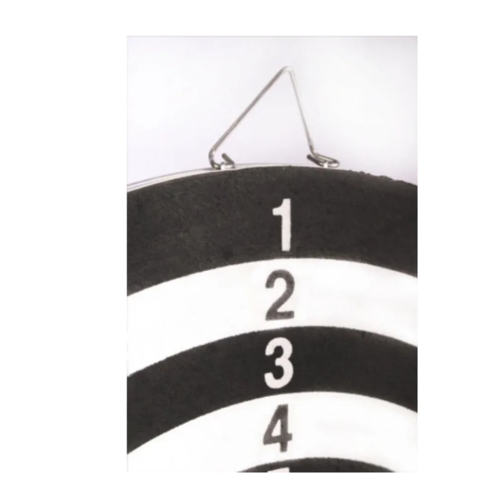 15/17 Inch Double Sided Delta Dart with 6 Arrows Practice Target Board Tip Steel 6 Gr Back and Front Different Game Wall Hanger Quality Surface Standard Child Development Beneficial Sport Activity