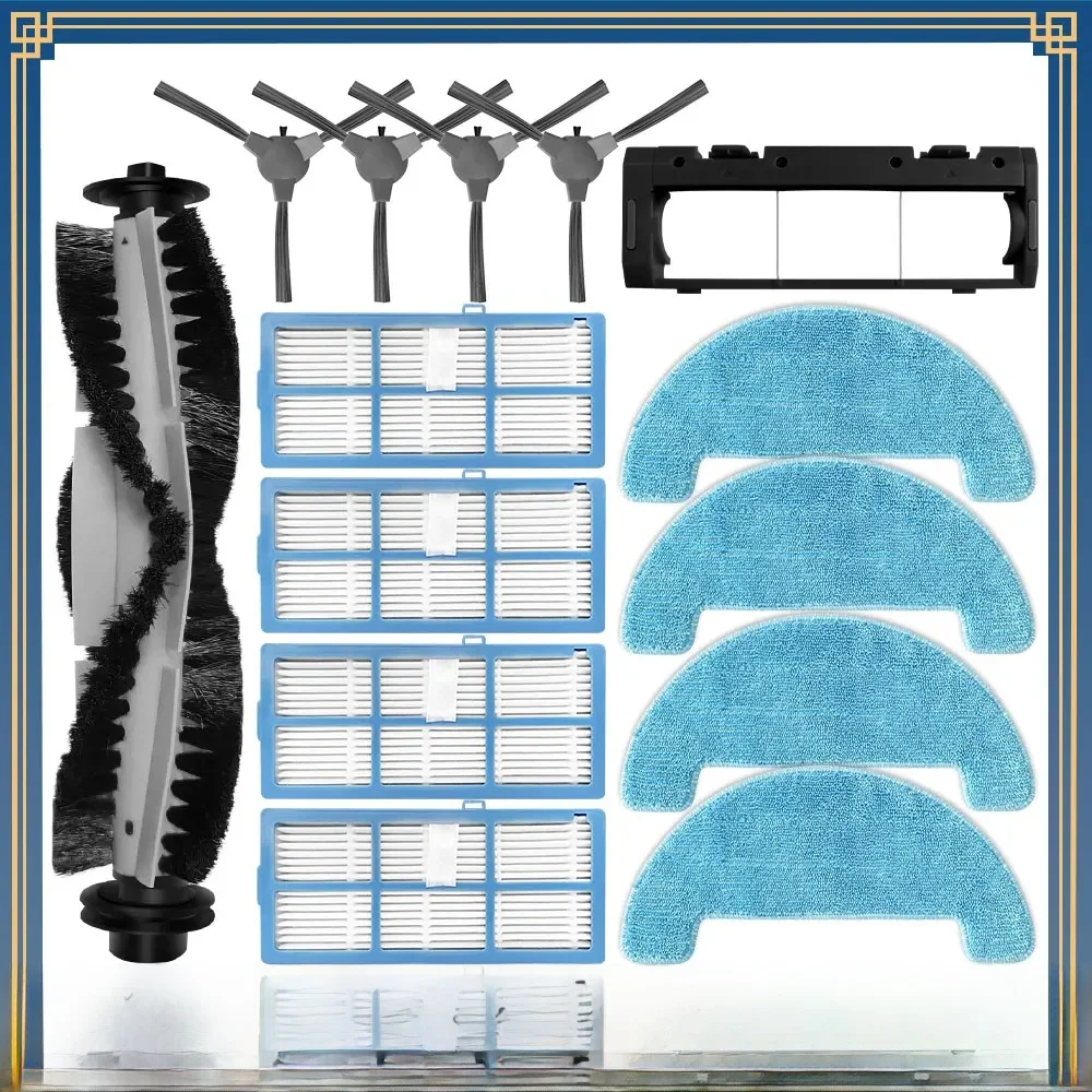 Pièces de rechange compatibles avec Bagotte BG600 / BG700 / BG750 / BG800 MAX, accessoires, brosse latérale principale, filtre Hepa, vadrouille, brosse en tissu