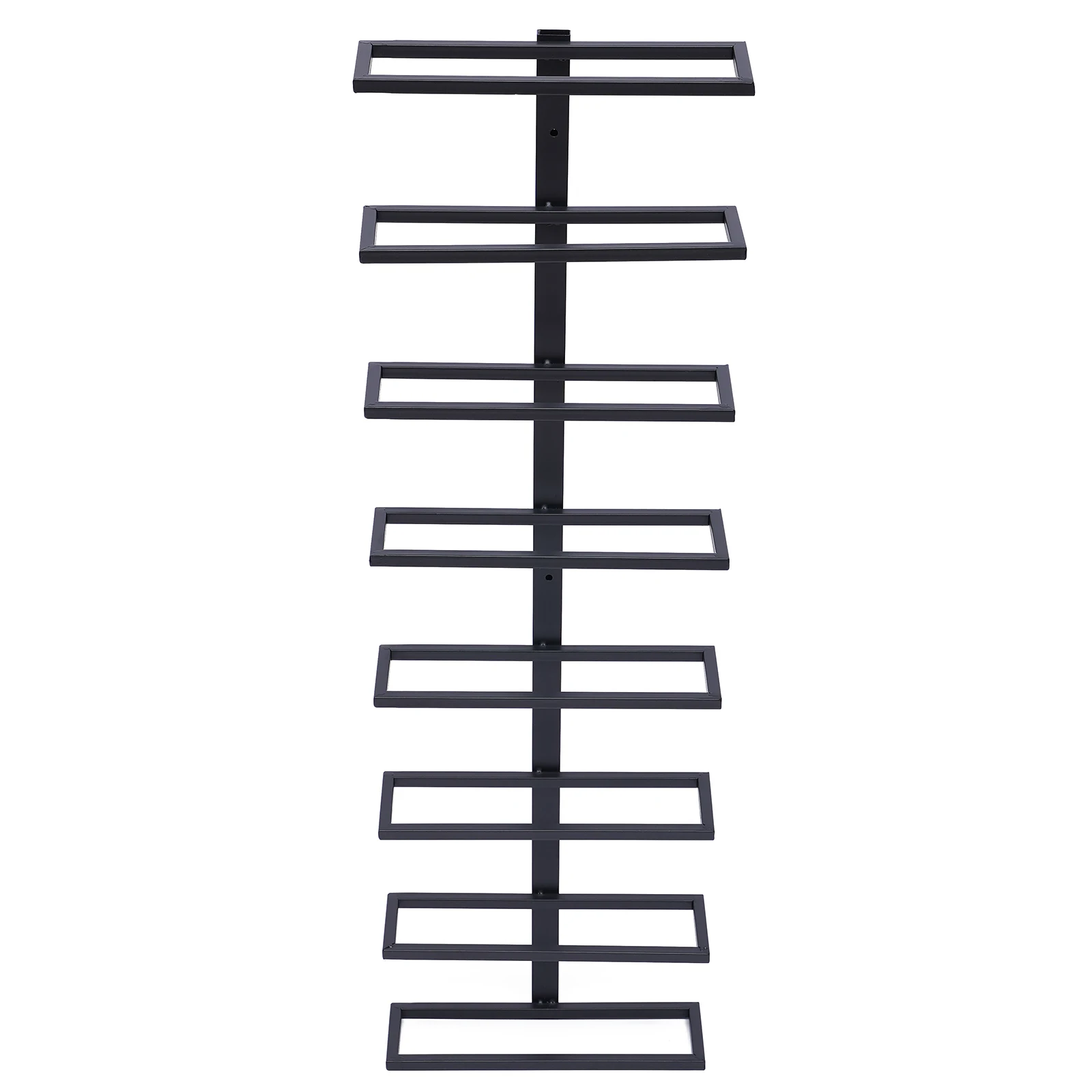 

Wall-Mounted Wine Rack Industrial Metal Ledges Holding 8 Bottles Ladder Wine Rack Tall Glass Rack Black Wine and Red Wine Rack