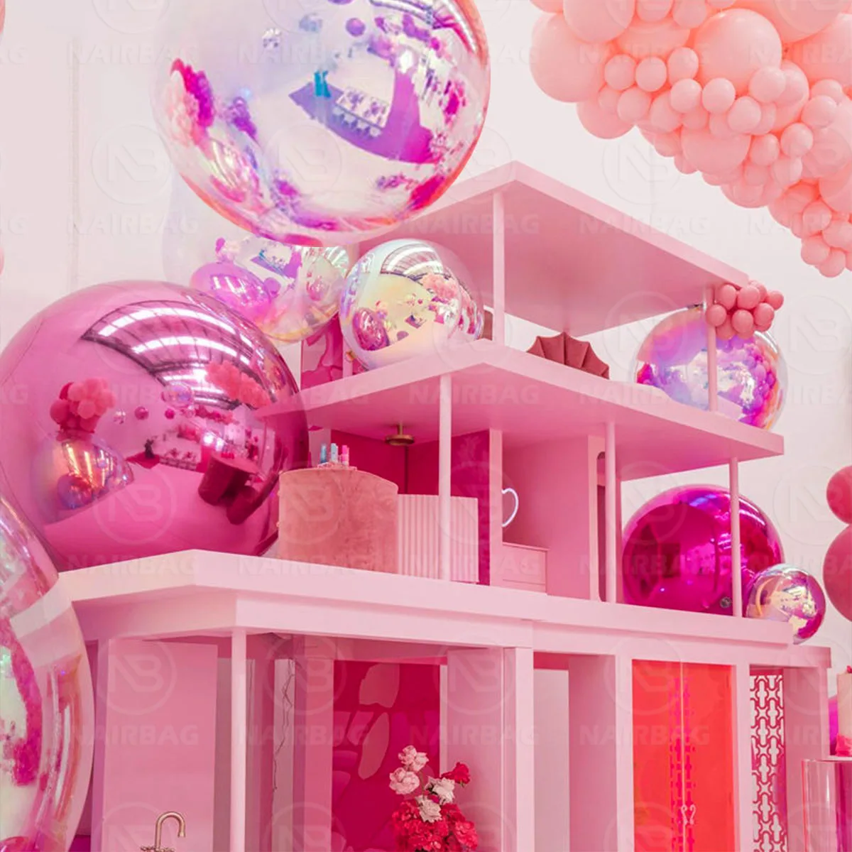 Inflatable Giant Mirror Ball Metallic Balloons Iridescent Big Shiny Sphere Glant Inflatable Balls Decor Advertising Inflatables