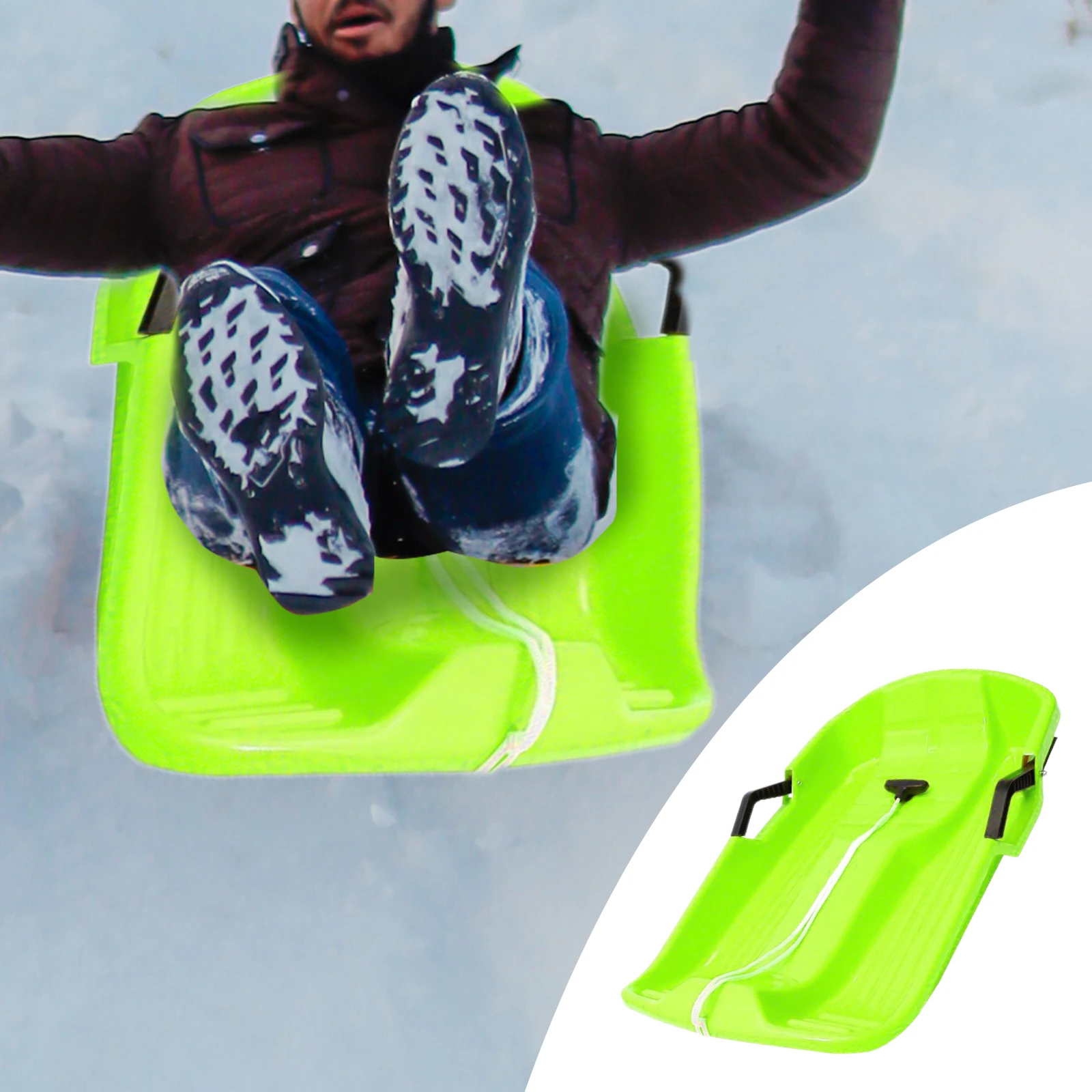 Snow Sledges Toboggan Grass Sand Downhill Sliding Sledge Sleigh Kids Adults Winter Toy Sledding Boat Board