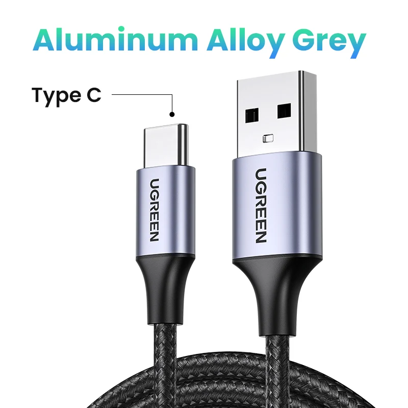 UGREEN Micro USB-кабель 3A нейлоновый USB-кабель для быстрой зарядки для Samsung Xiaomi LG Tablet Android Мобильный телефон USB-шнур для зарядки — фото товара