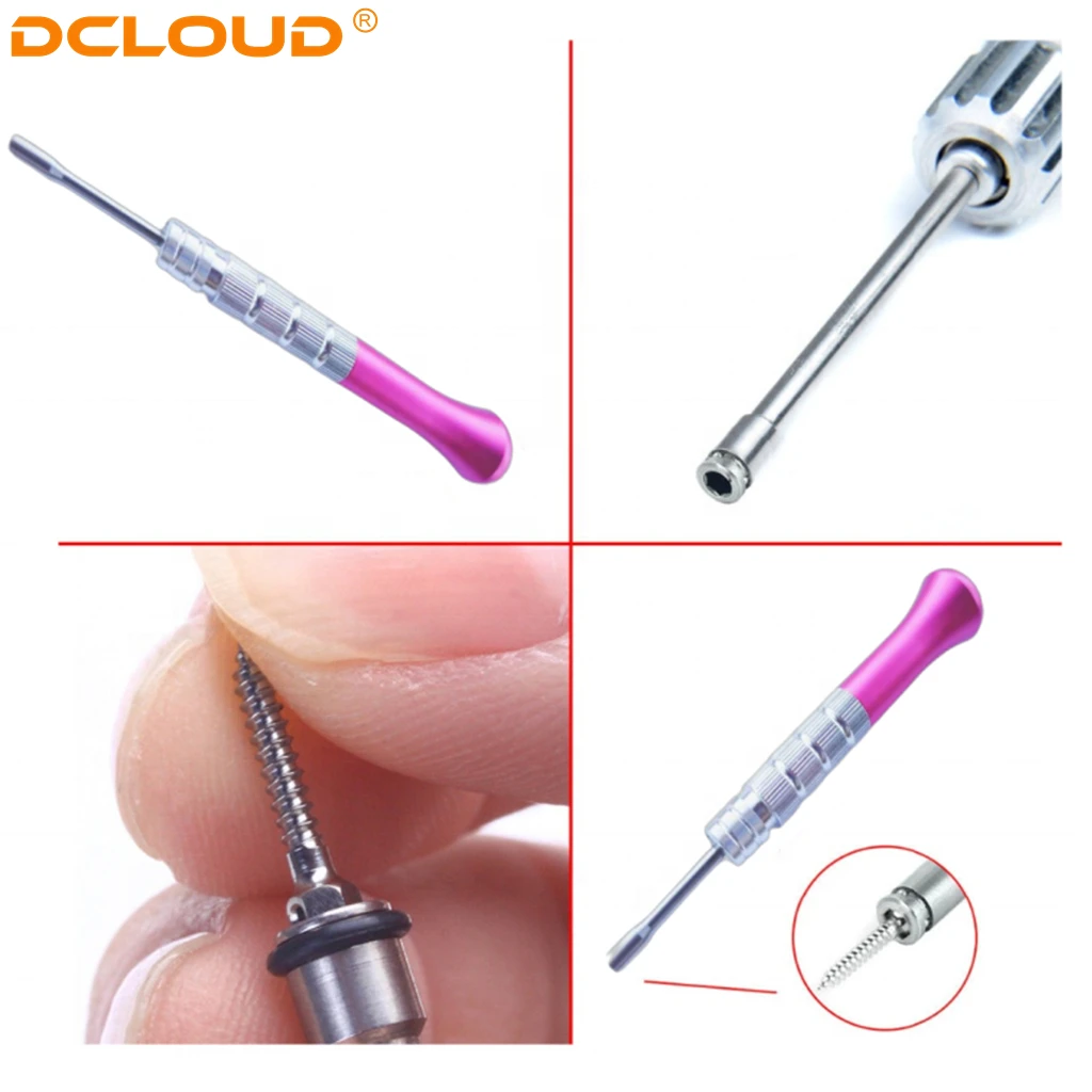 Dental Orthodontic Implant Screwdriver Stainless Steel Micro Screw Driver Handle Dentistry Titanium Metal Wrench Dentist Tools