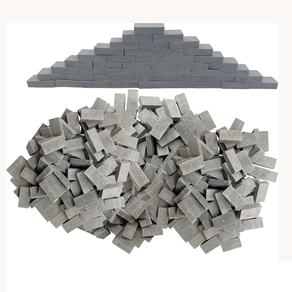 1:35 Scale Handmade Dark Gray Model Brick Walls for Landscapes - Collectible Hobby Project Model Landscapes