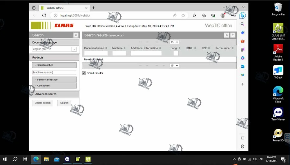 For 2022 Claas WebTIC Offline Repair manuals, wiring and hydraulic diagrams, etc 2022 new version