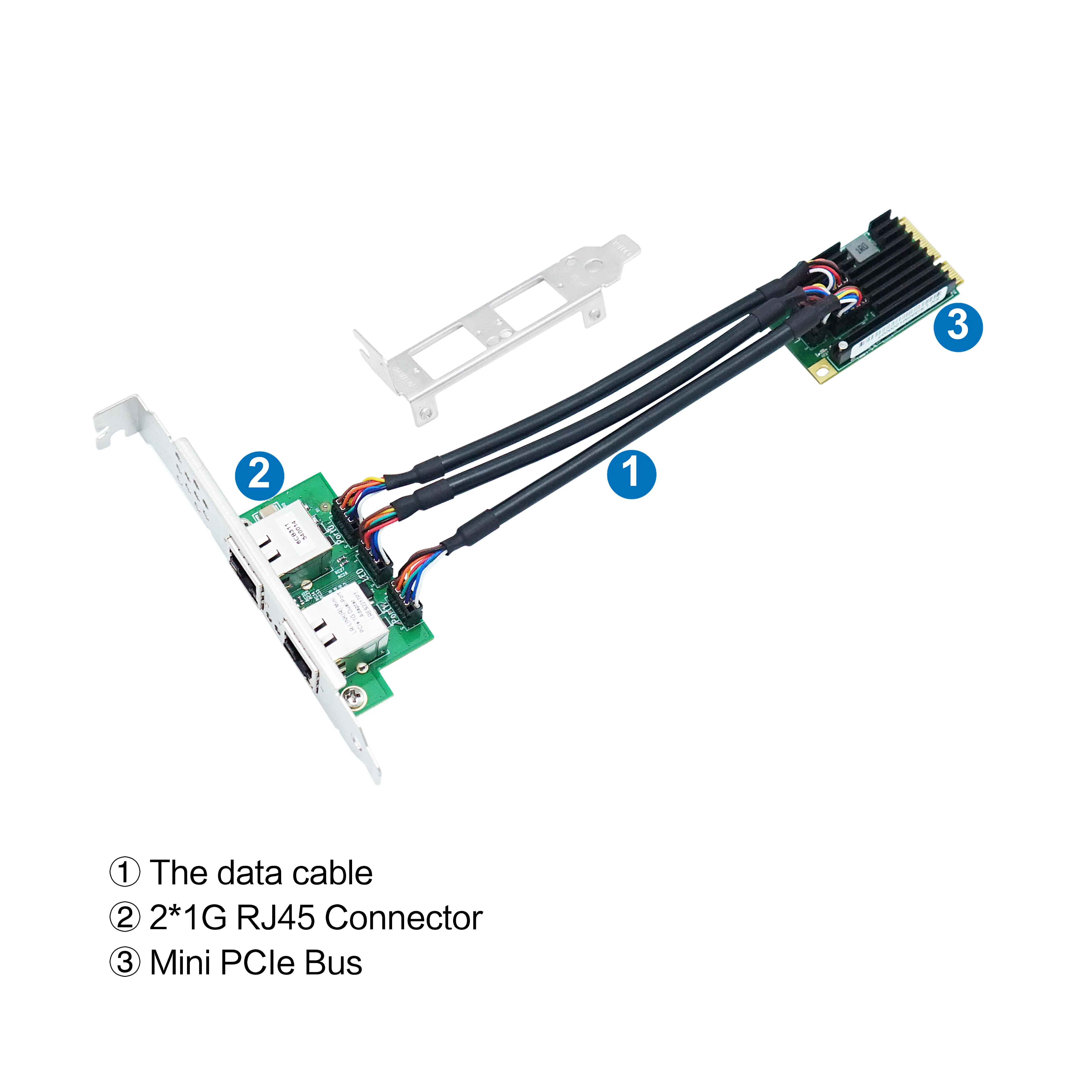 LR-LINK 2217PT Mini scheda di rete PCIe 10/100/1000Mbps adattatore di rete Ethernet in rame Gigabit a doppia porta basato su Chip Intel I350