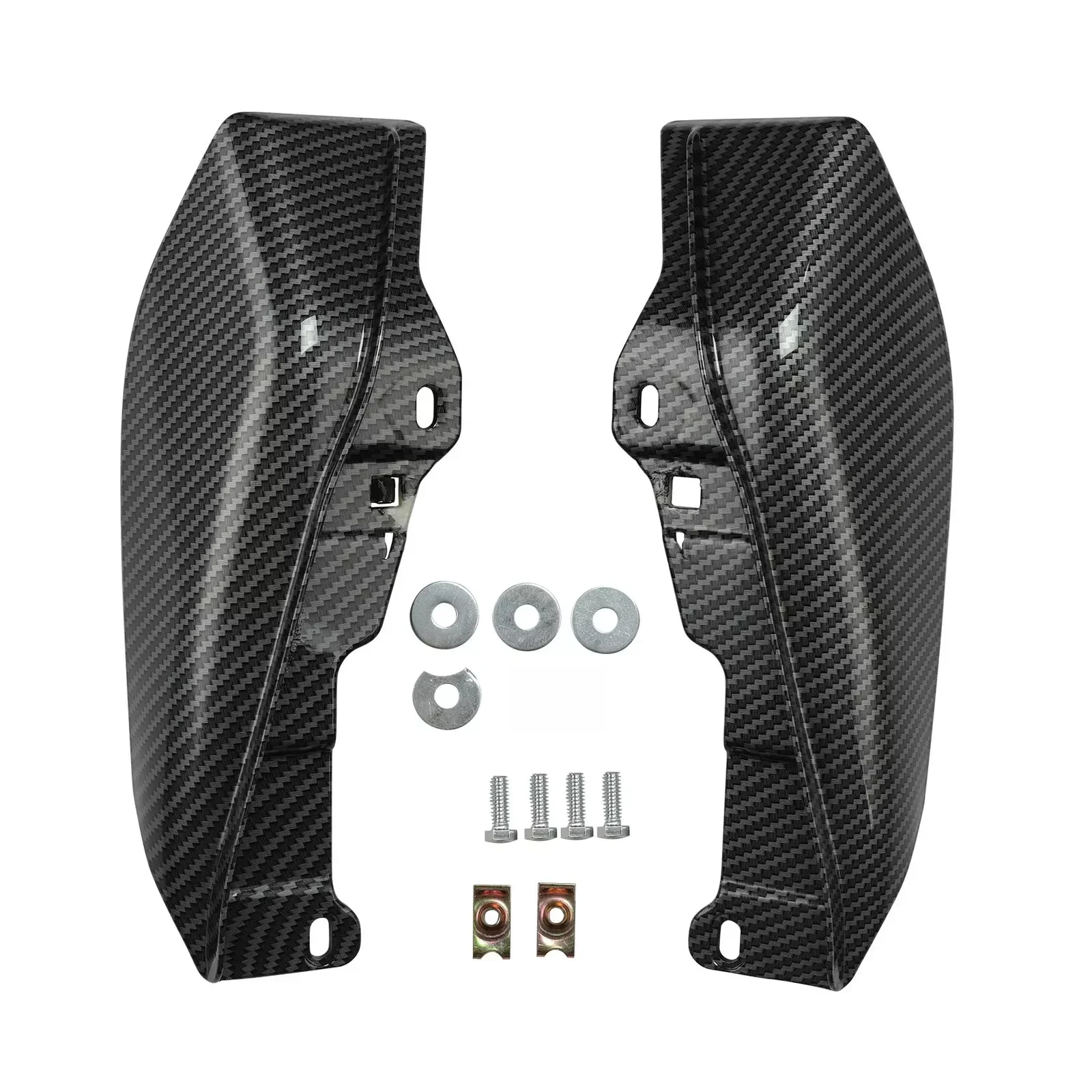 Motorfiets Mid-Frame Luchtdeflector Voor Harley Touring Road King Glide 2009-2024 Koolstofvezel - afbeelding 2