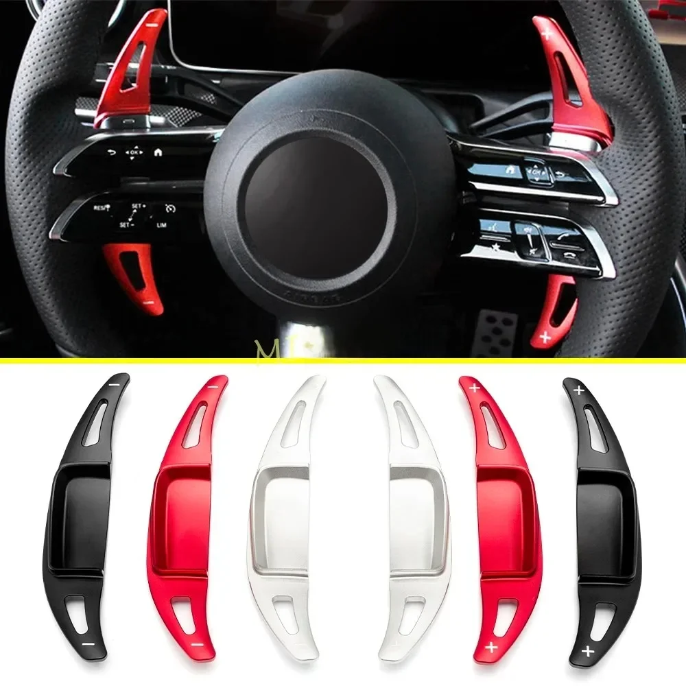 Para 2023-2026 mercedes-benz A B C E S GLC EQE EQS clase volante paleta de cambio extensión paletas de cambio de aluminio hoja