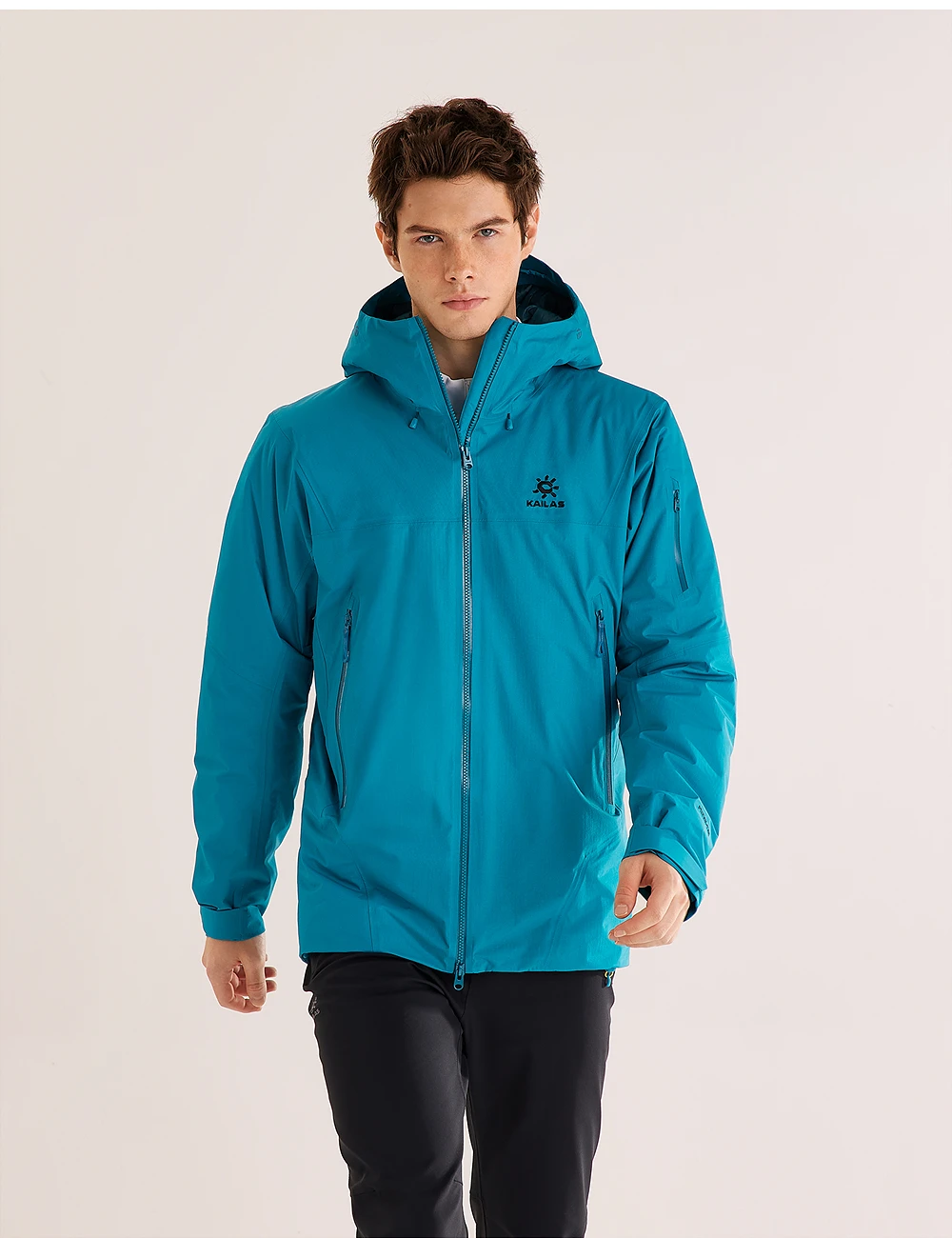 KAILAS Bogda Plus Hardshell Thermal Kapuzenjacke Outdoor Wasserdicht und Windstopper Wanderjacke KG2441118 – Detail 24