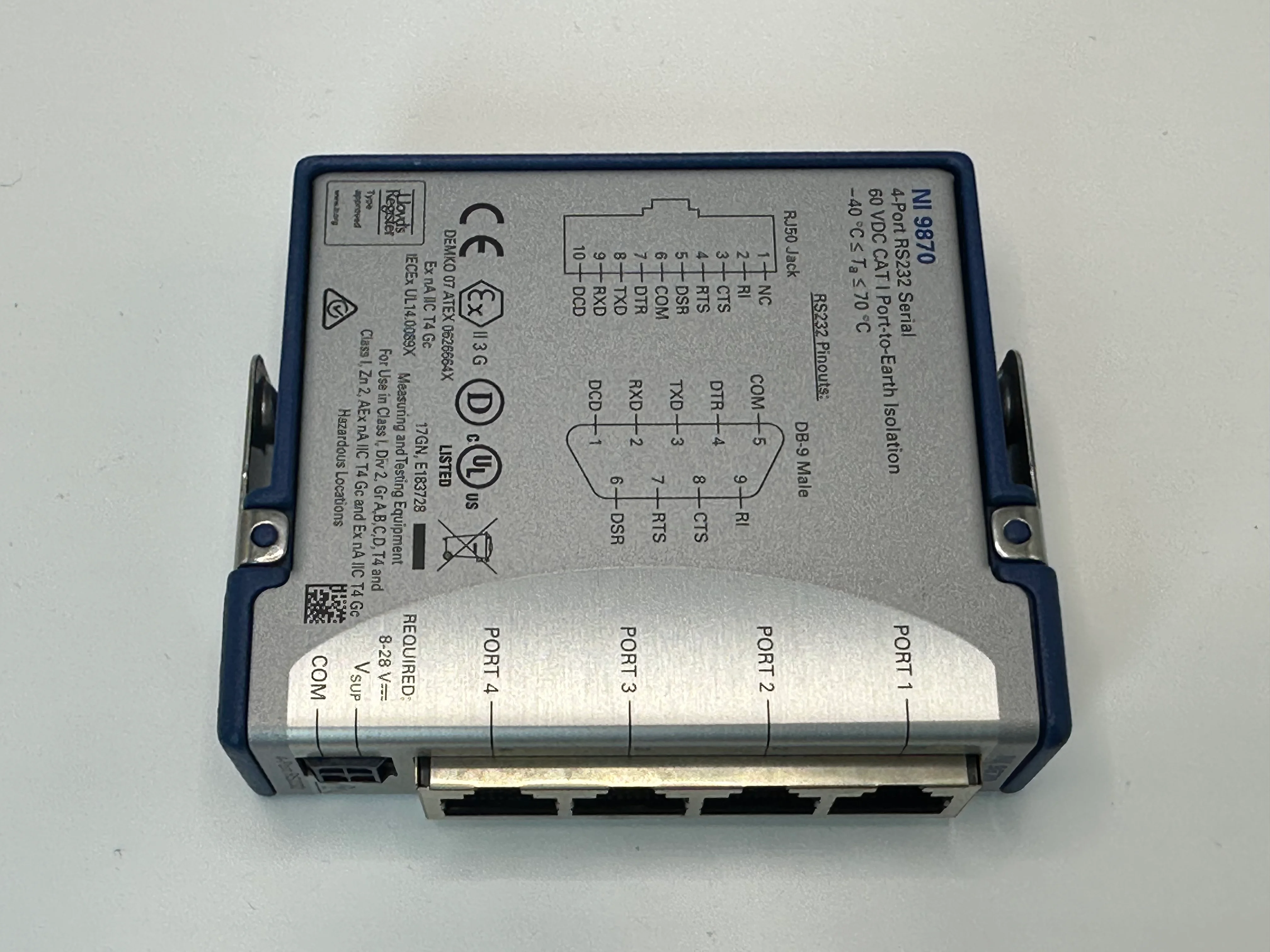 National Instruments NI 9870 cRIO Serial Interface Module, 4-Port RS232