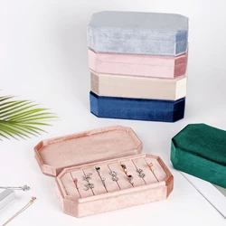 Rings Holder with Lid Showcase Tray Rack Bracelet Holder Container Jewelry Organizer Storage Box for Drawer Earrings Pendants