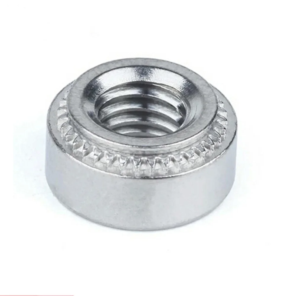 

S-0420-0/1/2 Crimped Nut Server Cabinet Insert for Self Clinching Inch Press Fit Captive Sheet Metal Fastener Carbon Steel Panel