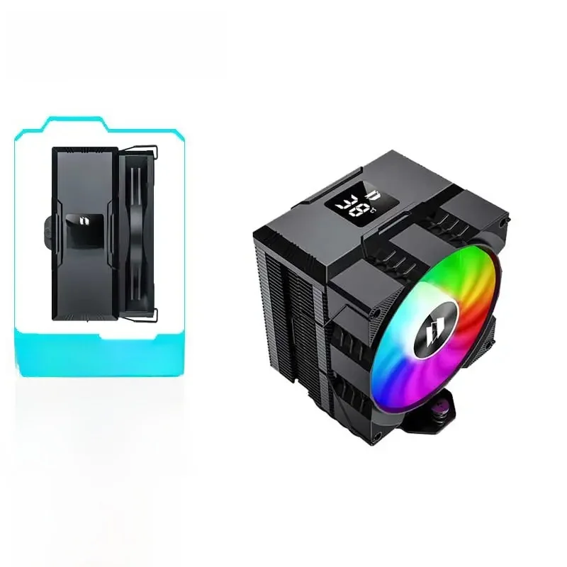 UPSIREN Walrus Assassin 90 Cyfrowy wyświetlacz 4 Heatpipe CPU Cooler 92mm Wentylator chłodzący Radiator Chłodnica powietrza Do LGA1700/1200 AM4 AM5 — zdjęcie 2