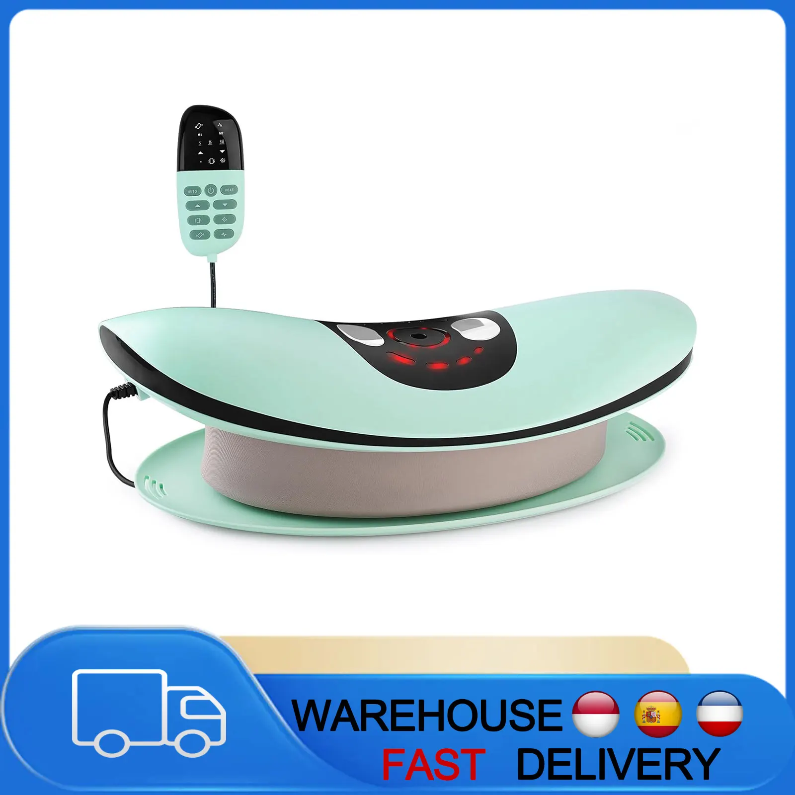 Elektrisches Lendenwirbel-Traktionsmassagegerät mit Linderung von Müdigkeit, kann beheizt und vibriert werden. Taillenmassage und Rückenstrecker