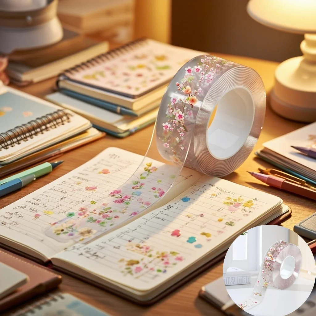 

Водонепроницаемая самоклеящаяся лента с цветком персика - герметизация для кухонных столешниц, плитки для ванной комнаты,