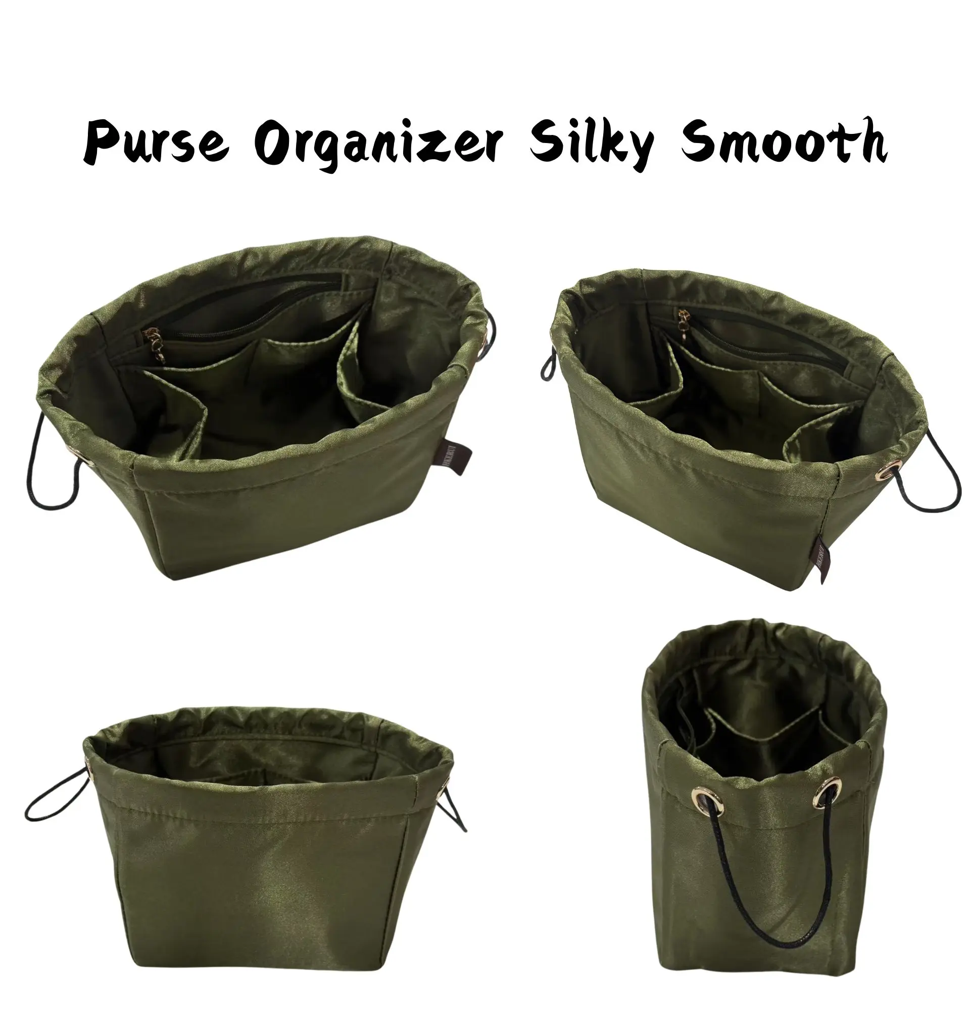 Purse Organizer Picotin 18/22/26 Insert Bag Silky Smooth, Silk, Luxury Handbag Lightweight Tote in Bag Shapers and Silk Touch