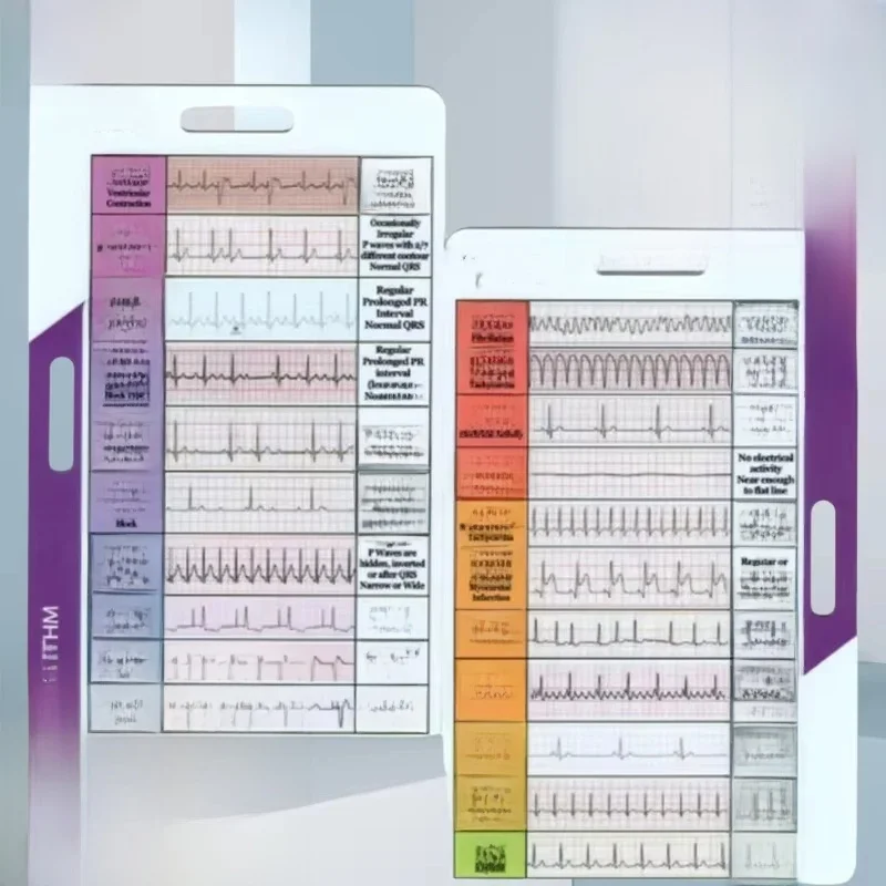 ECG/EKG-Carte de Poche pour Mesure de Précision, Règle Auto-Ghante, Fils Contigus, Outil Ménager