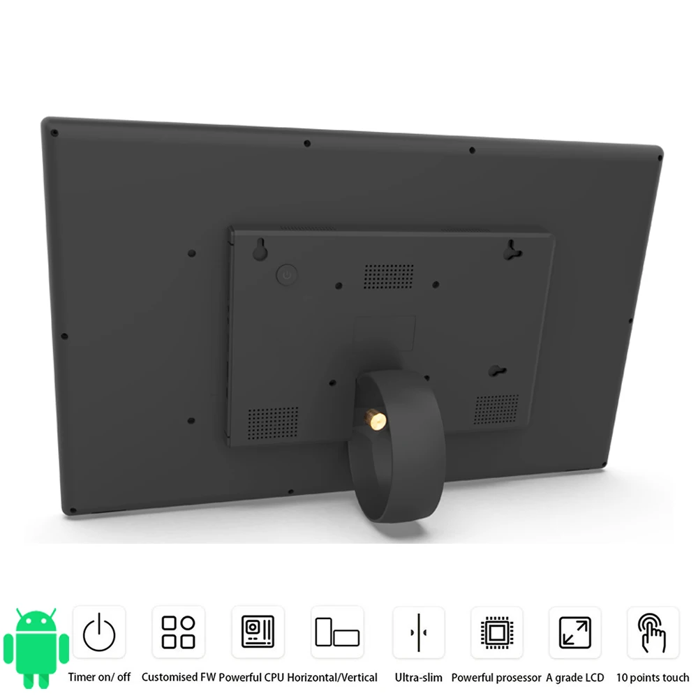 18.5 inch Android touch screen interactive display wall mounted |wifi, Ethernet, BT, HDMI, 24/7 no-stop working, timer on/off