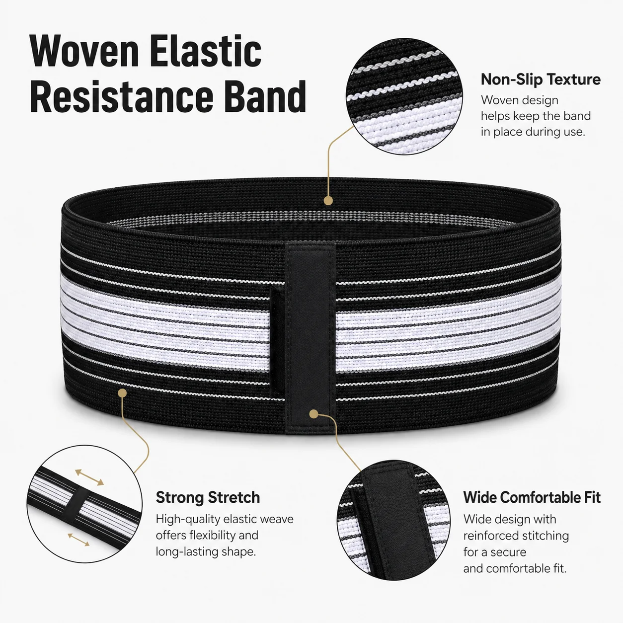 Bandas de resistência antiderrapantes
