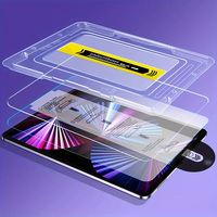 For iPad 11 10 9 8 7 6 5 4 3 2 10.2 9.7 Air Pro 13 Mini Dust-Free Chamber Screen Protector Kit Tempered Glass Instant-Install