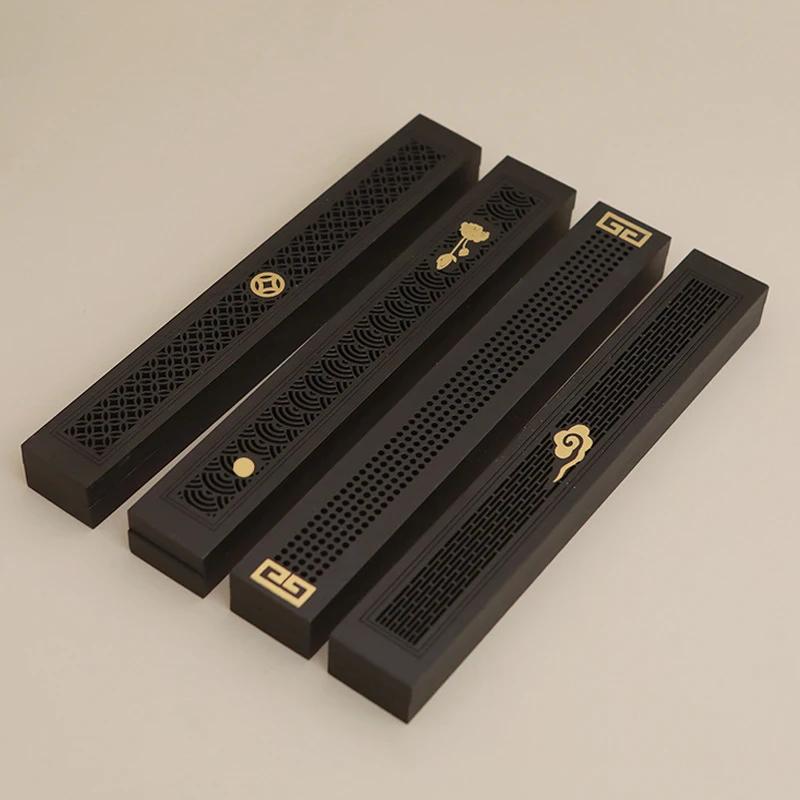 Wood Incense Holder Hollow Incense Burner Holder Box Centerpiece Decoration Incense Stand for Indoor Home Tabletop Bedroom Room