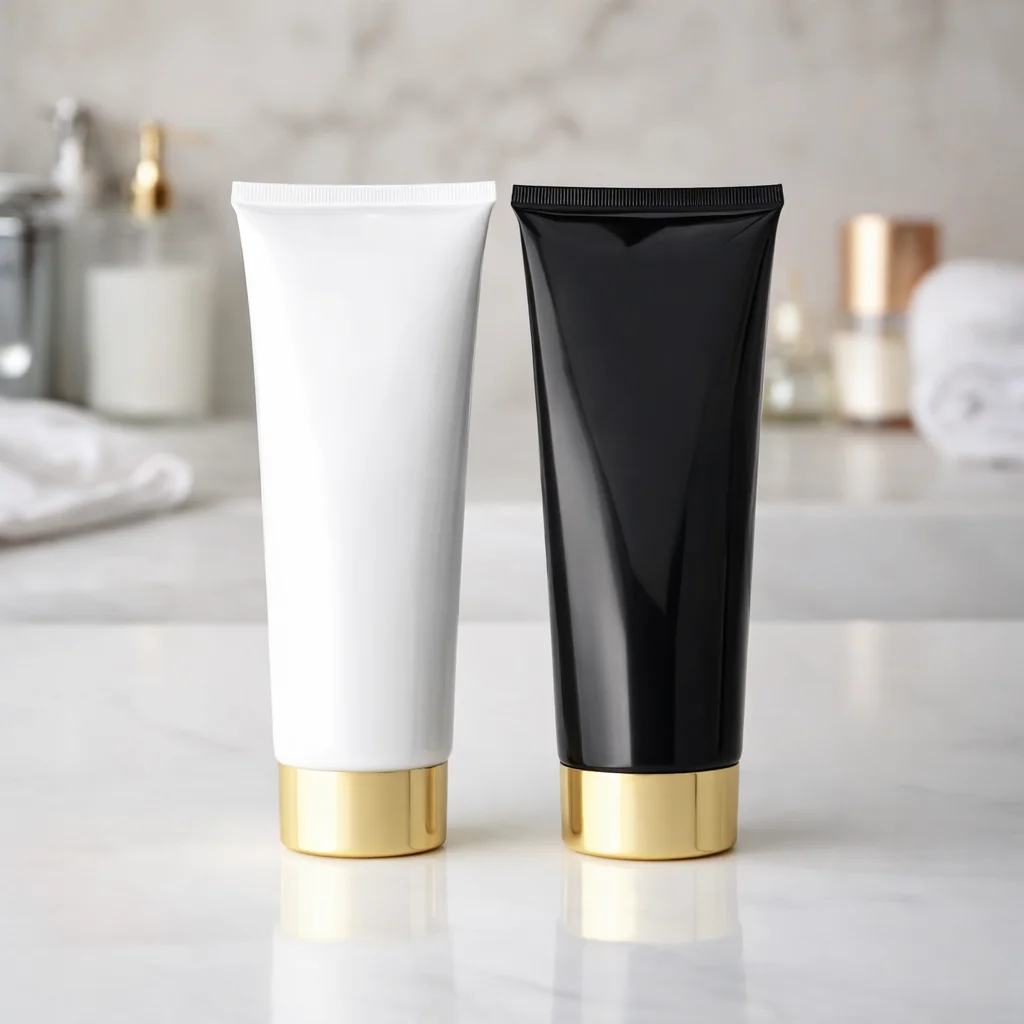 

1000 шт. белых и 1000 шт. черных тюбиков объемом 200 мл с золотыми крышками