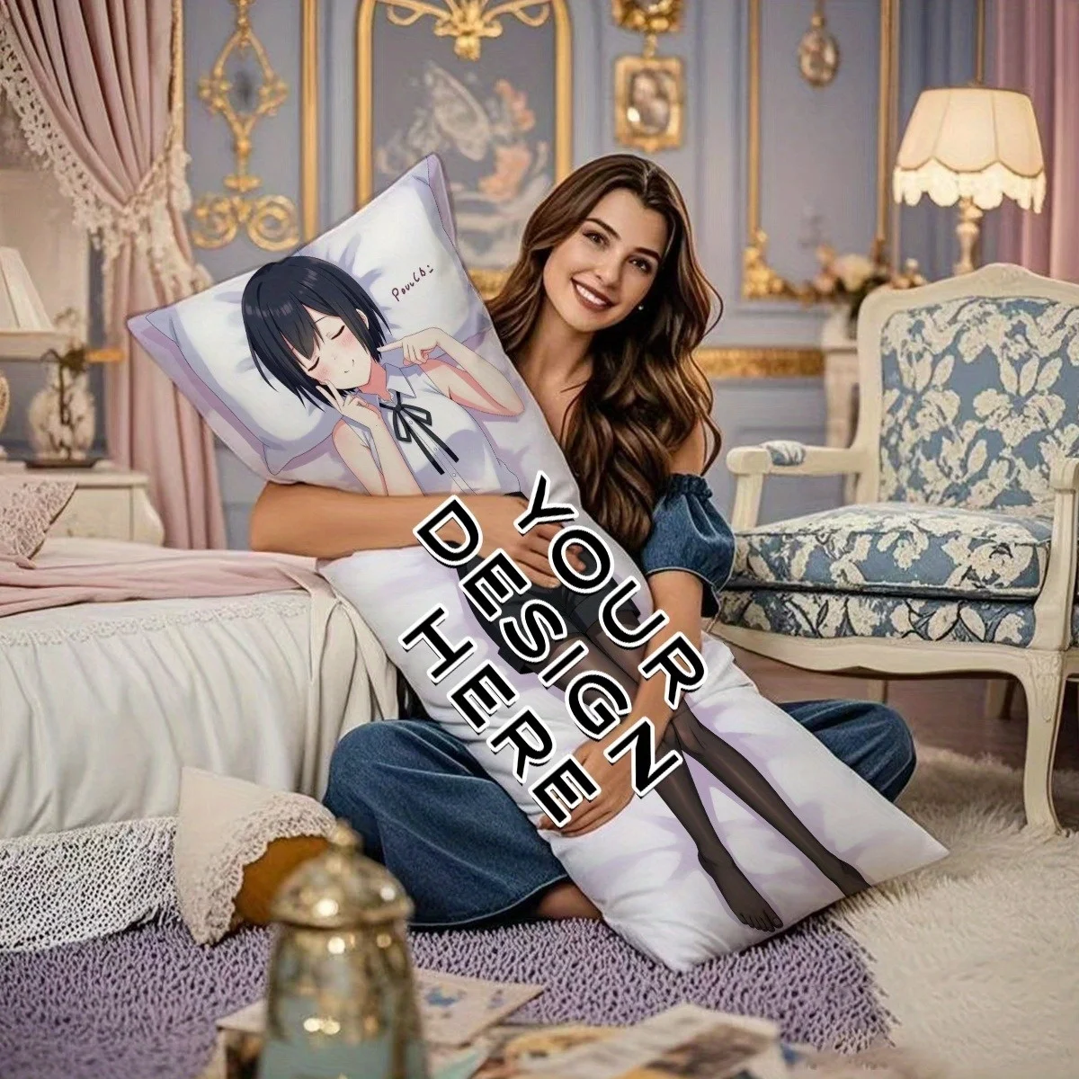 Custom Photo, Personalized Couple's Photo Pillowcase, Modern Style, Zipper Closure, Suitable for Various Room Types.