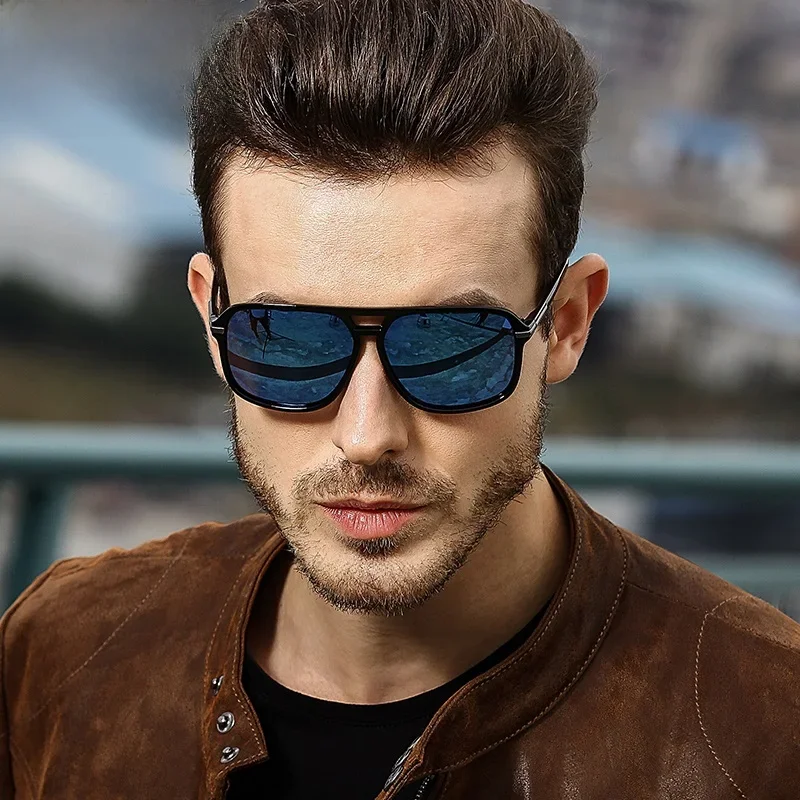 Klassische Pilot Vintage Polarisierte Sonnenbrille Männer Männlichen Mode Retro Fahren Marke Design