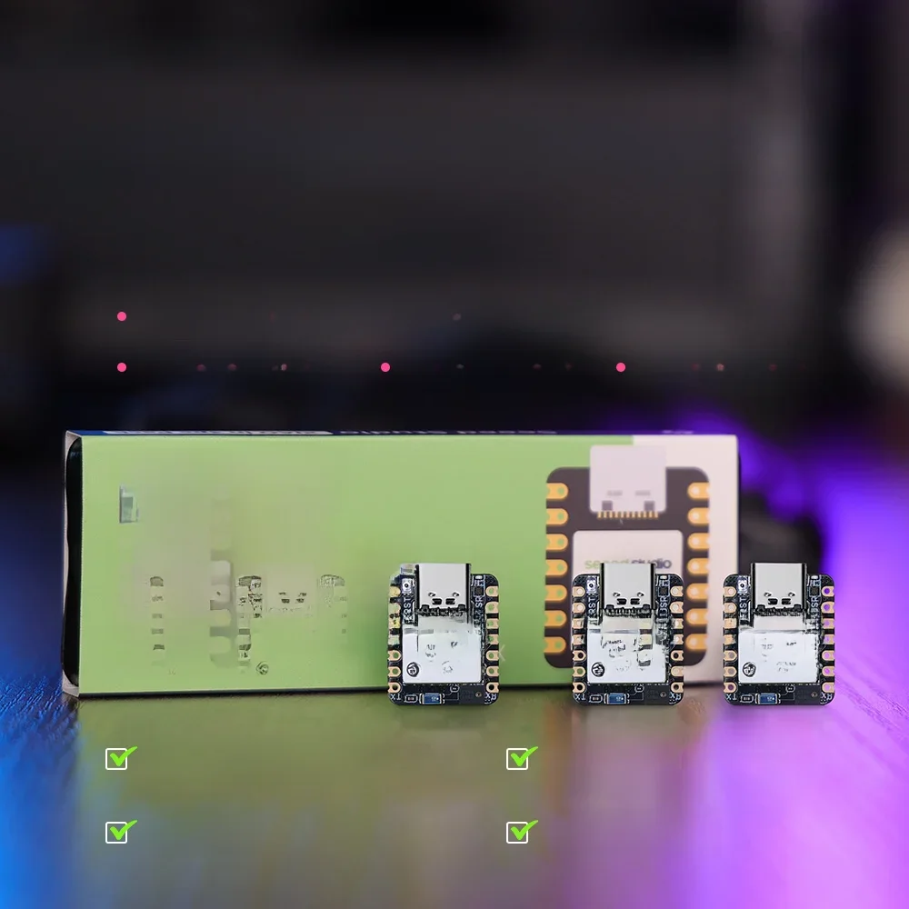 NRF52840 XIAO BLE Sense – moduł od Seeed Studio, wykorzystujący NRF52840, z obsługą TinyML/TensorFlow Lite, wyposażony w IMU (akcelerometr, żyroskop, magnetometr) i mikrofon, obsługujący Bluetooth 5.0. — zdjęcie produktu 7